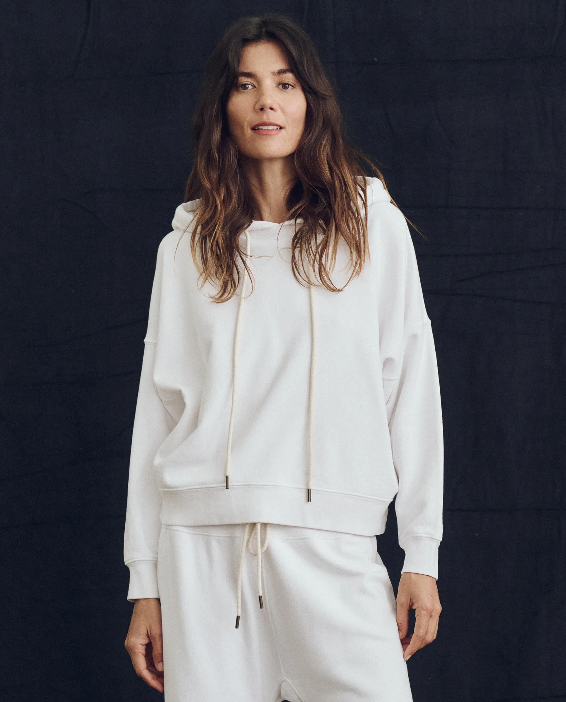 The Teammate Hoodie. Solid -- True White sold by THE GREAT. product image thumbnail 3