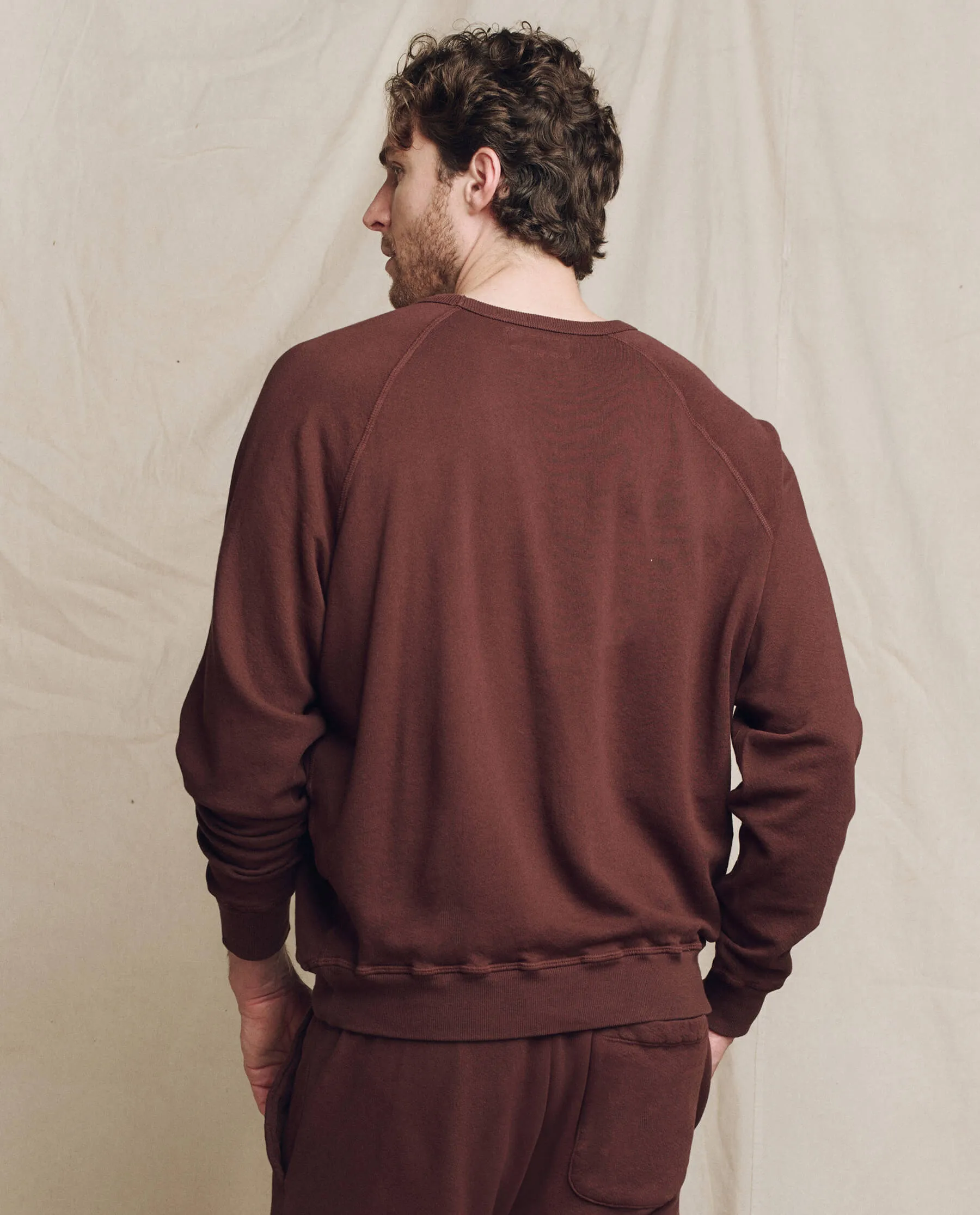 The Men's College Sweatshirt. -- Toasted Walnut sold by THE GREAT. product image thumbnail 2