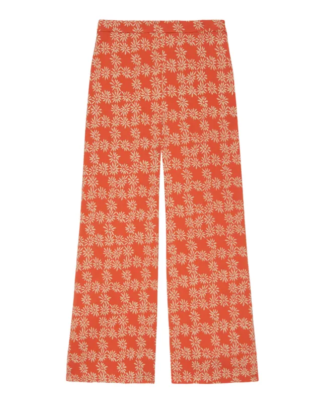 The Dance Pant. -- Desert Red Scattered Daisy sold by THE GREAT.