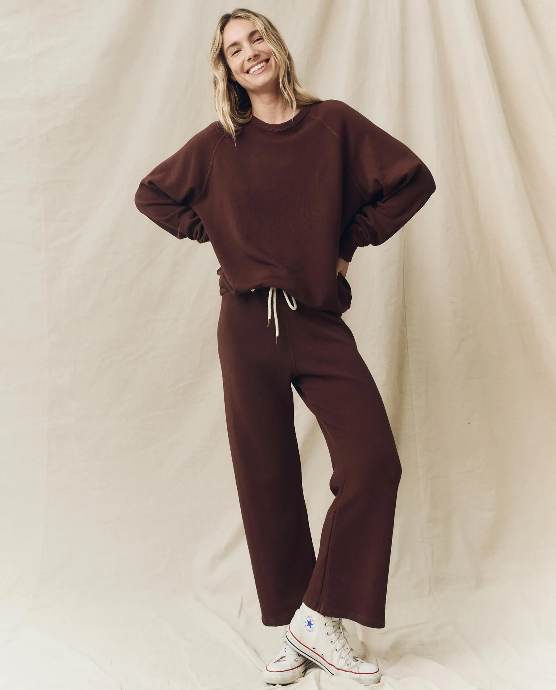 The College Sweatshirt. Solid -- Toasted Walnut sold by THE GREAT. product image thumbnail 4