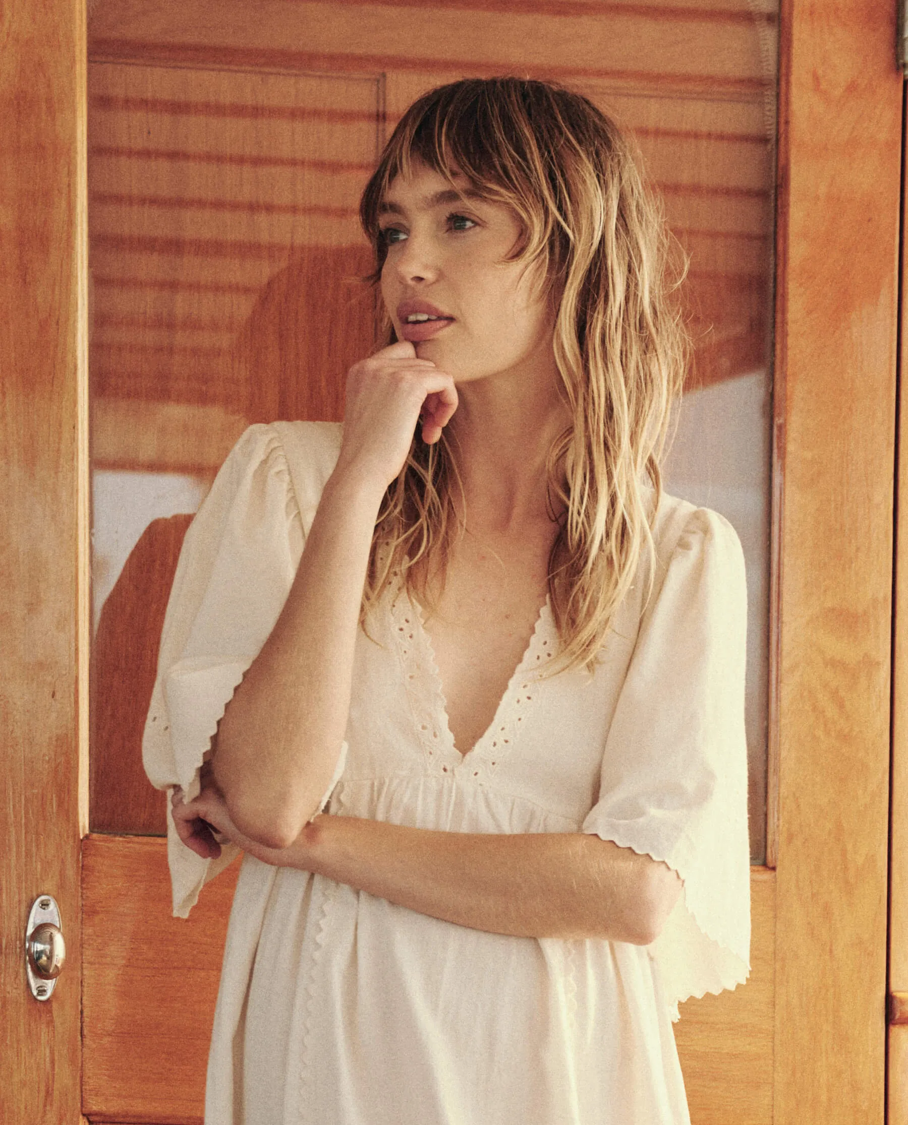 The Arbor Dress. -- Cream sold by THE GREAT. product image thumbnail 5