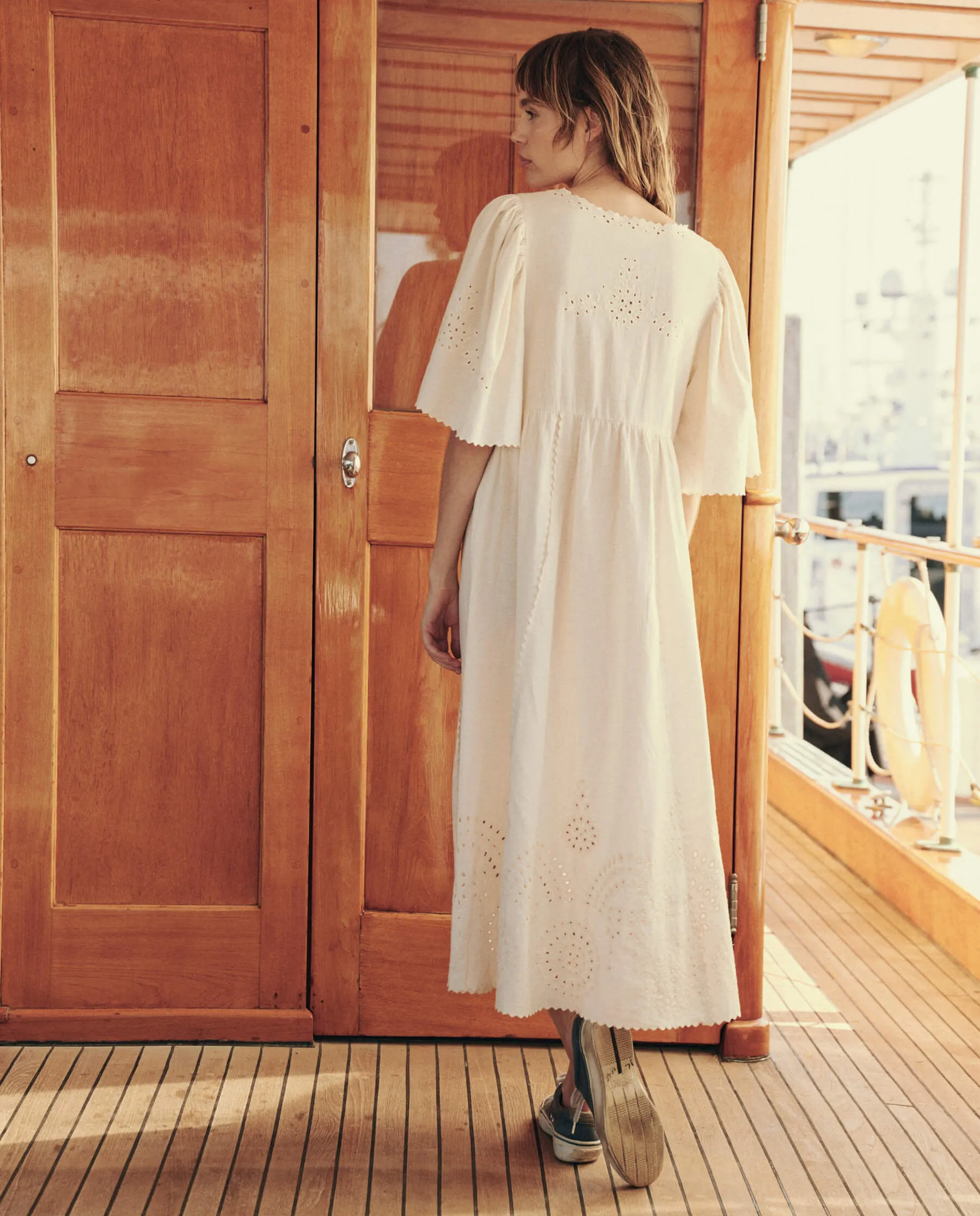 The Arbor Dress. -- Cream sold by THE GREAT. product image thumbnail 3