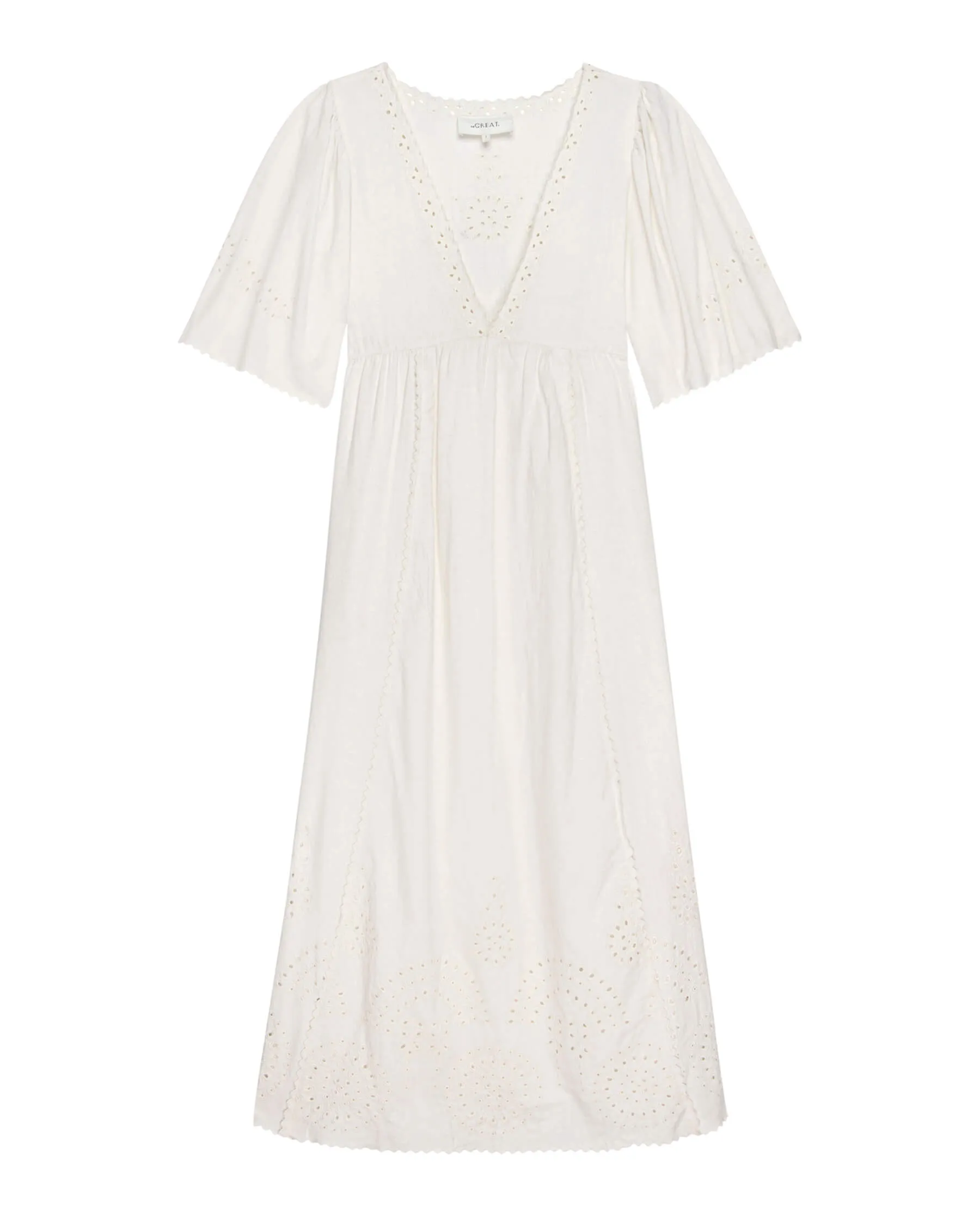 The Arbor Dress. -- Cream sold by THE GREAT.