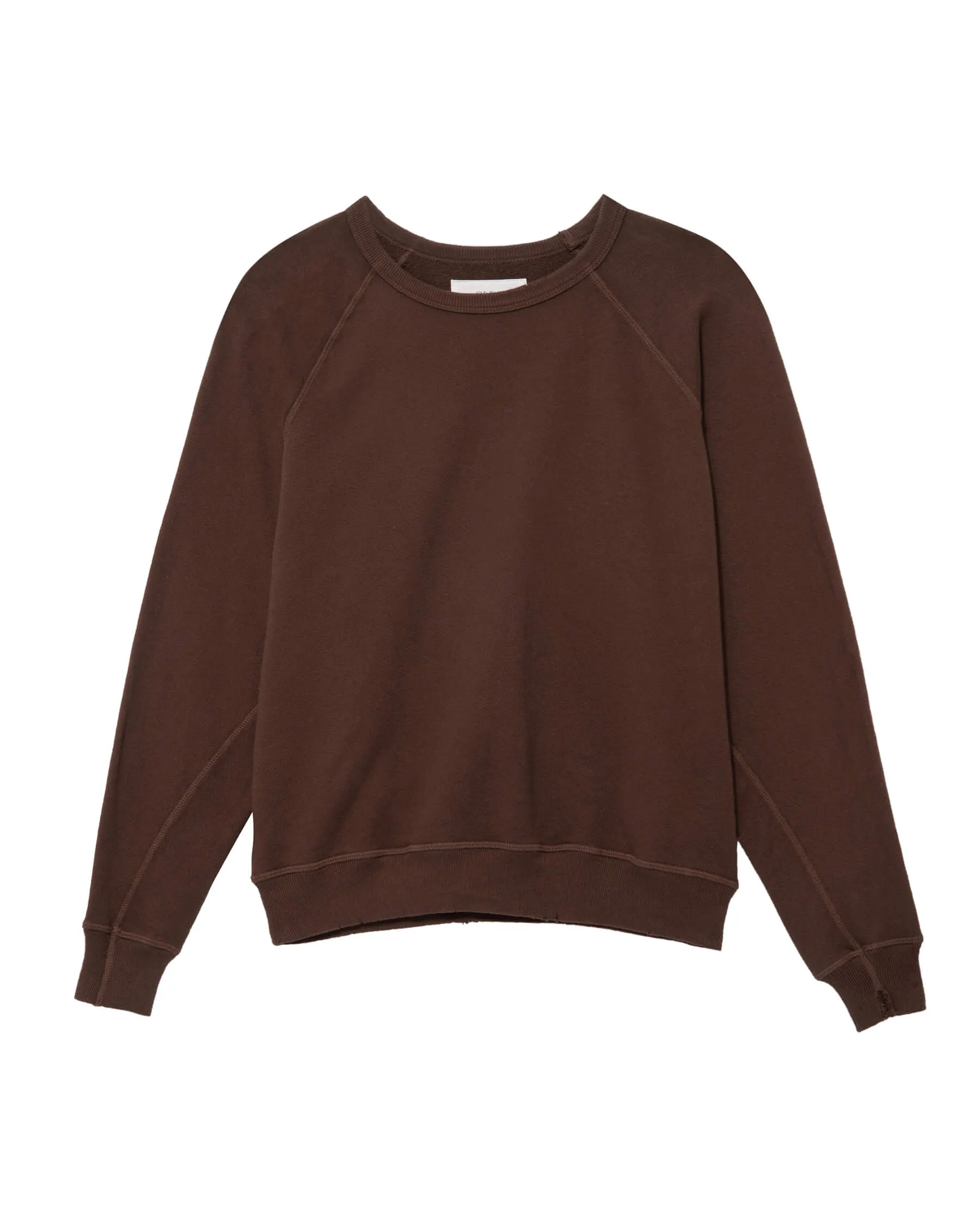 The College Sweatshirt. Solid -- Toasted Walnut sold by THE GREAT. product image thumbnail 5