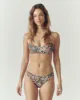 The Reversible Cheeky Brief. -- Navy Heirloom Floral and Sunset Check sold by THE GREAT.