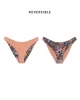 The Reversible Cheeky Brief. -- Navy Heirloom Floral and Sunset Check sold by THE GREAT.