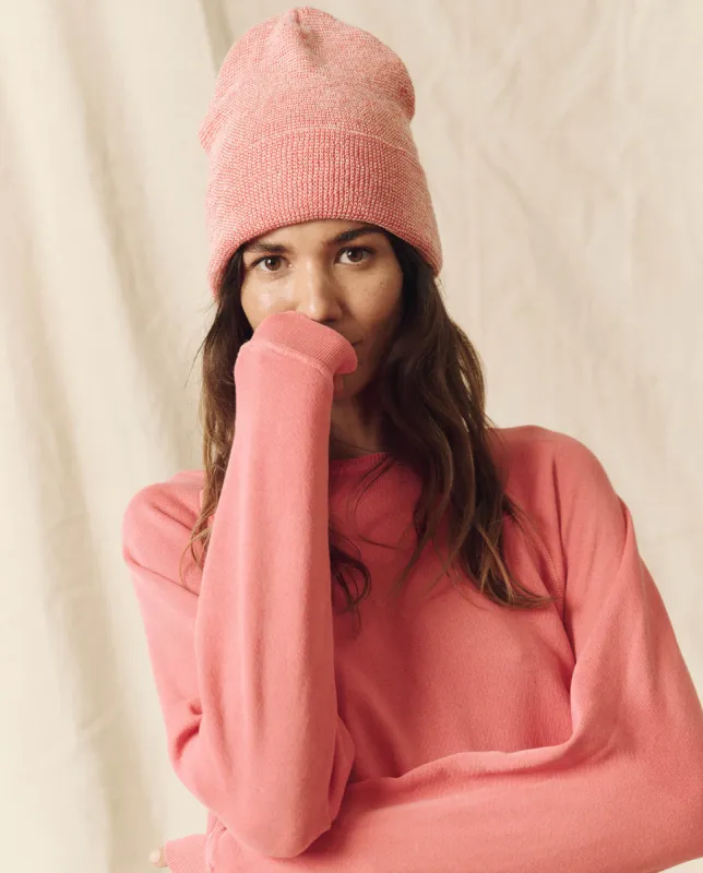 The Beanie. -- Persimmon Stripe sold by THE GREAT.