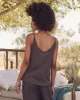 The Sleep Cami Tank. -- Washed Black sold by THE GREAT.