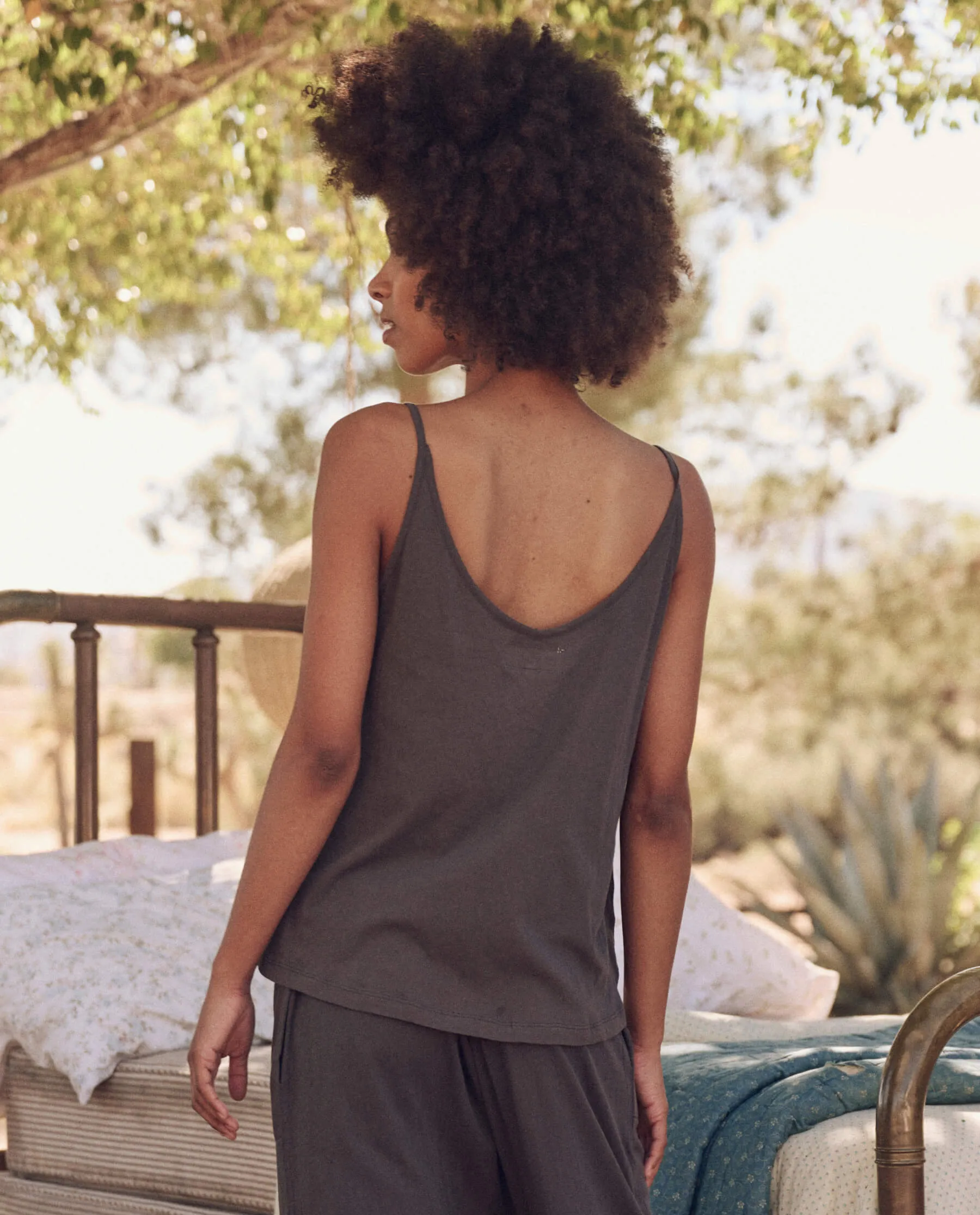 The Sleep Cami Tank. -- Washed Black sold by THE GREAT. product image thumbnail 2