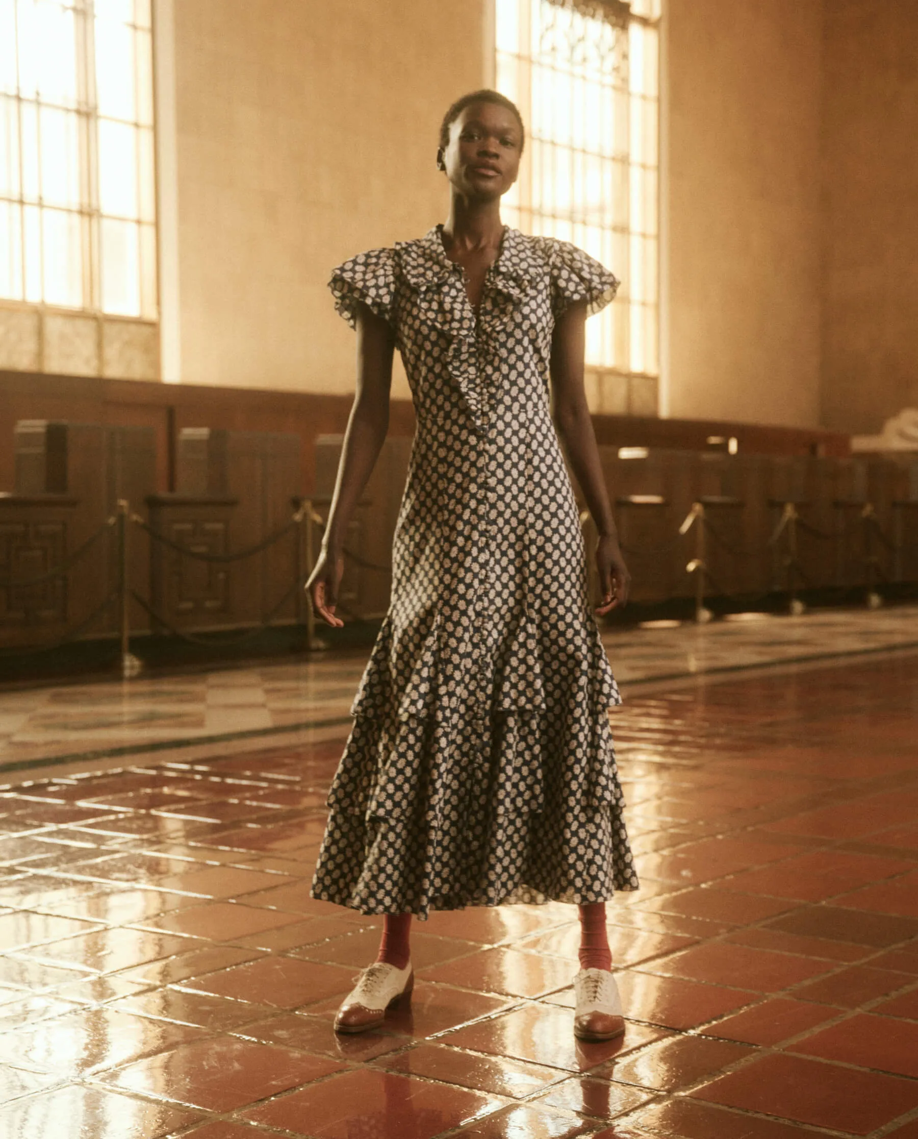 The Curtsy Dress. -- Mini Evening Daisy sold by THE GREAT. product image thumbnail 2