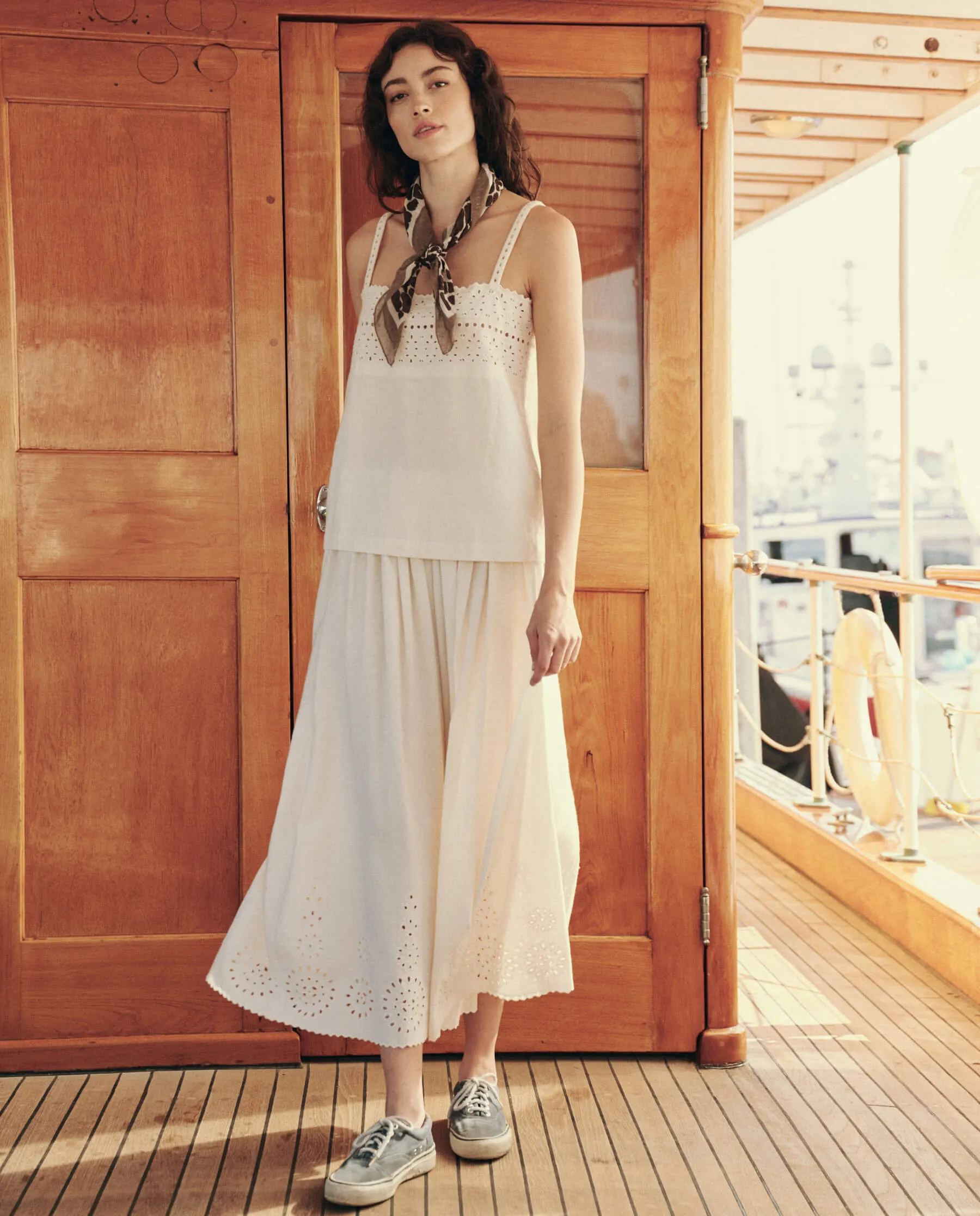 The Gather Skirt. -- Cream sold by THE GREAT. product image thumbnail 5