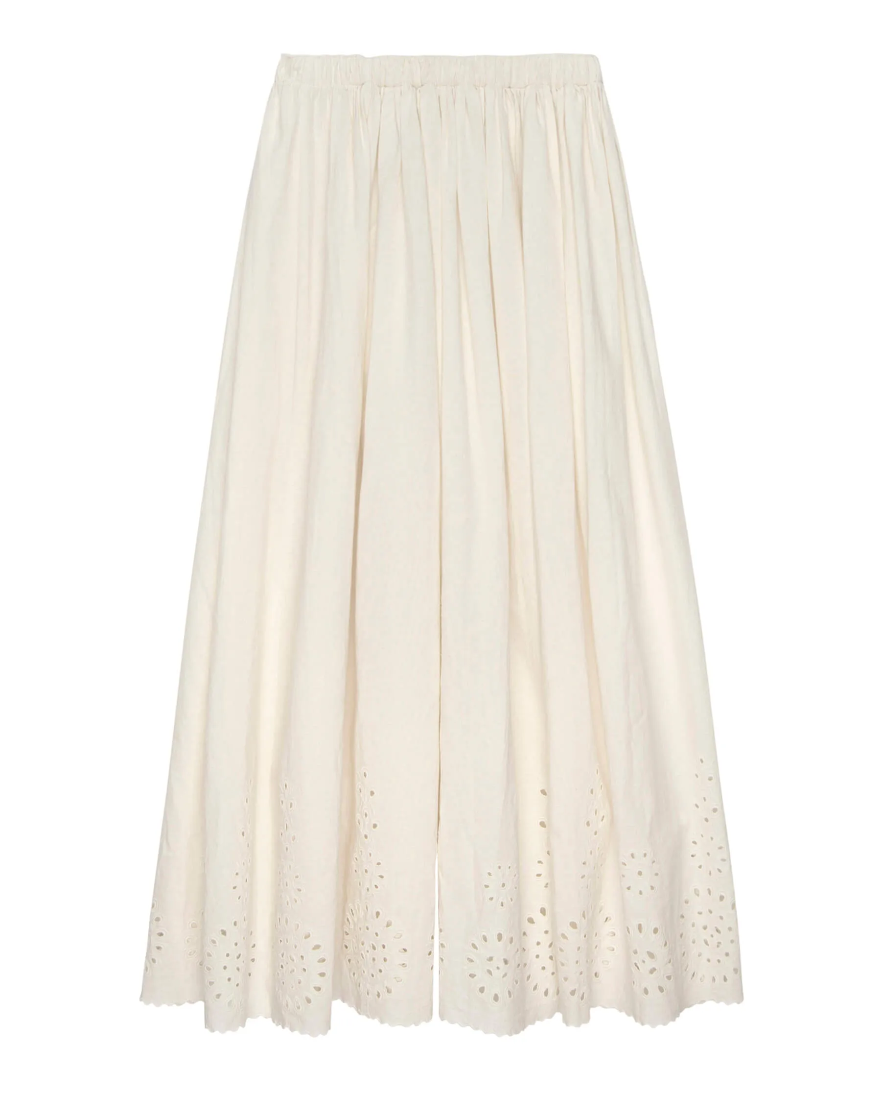 The Gather Skirt. -- Cream sold by THE GREAT.
