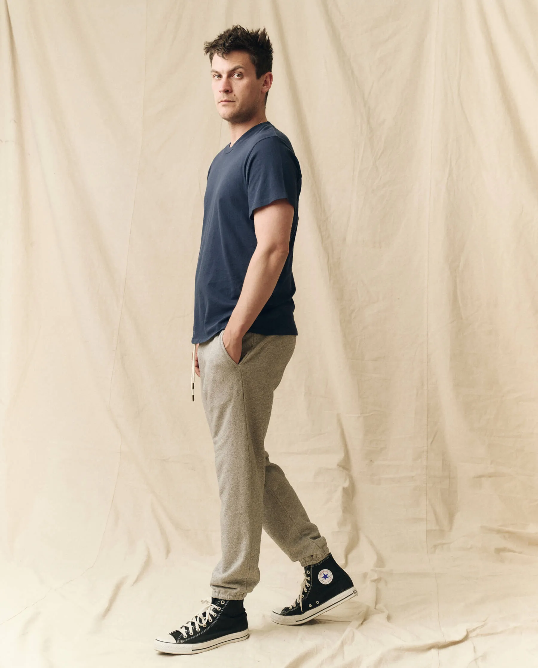 The Men's Boxy Crew. -- True Navy sold by THE GREAT. product image thumbnail 2