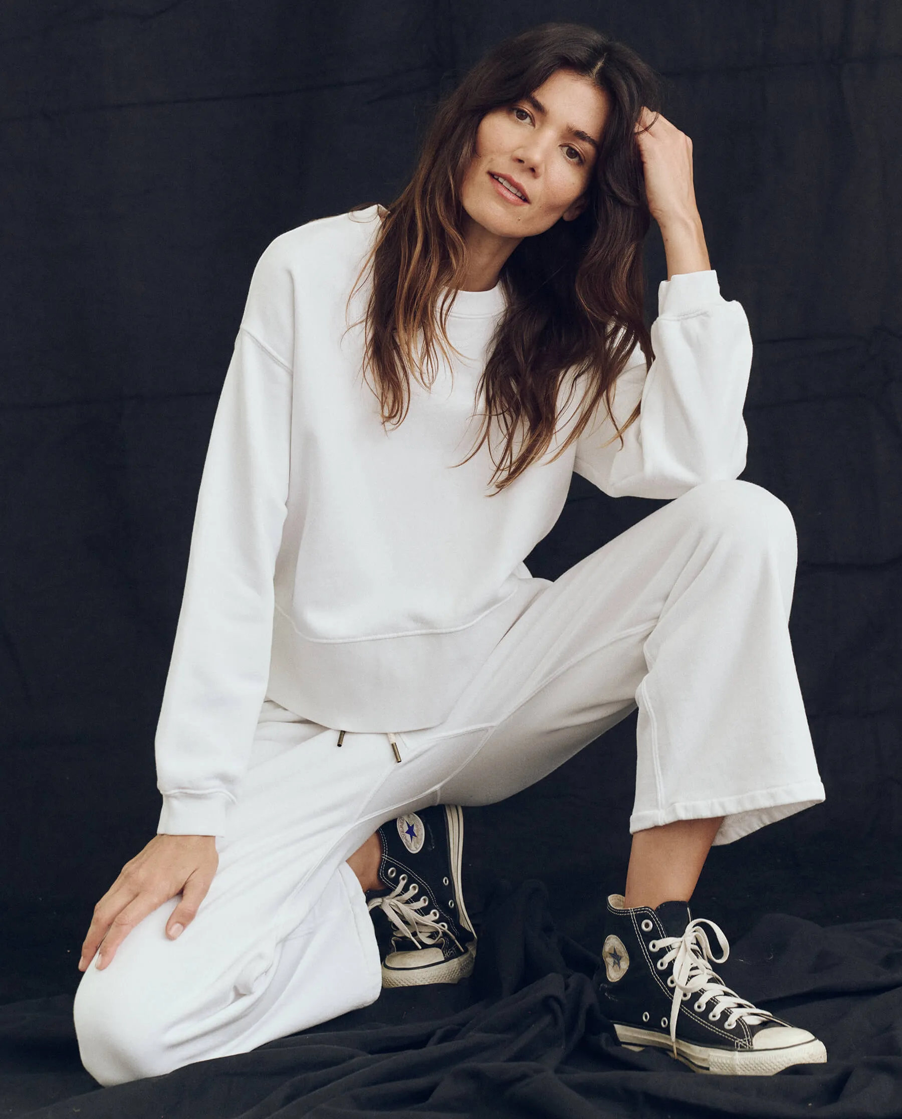 The League Sweatshirt. -- True White sold by THE GREAT. product image thumbnail 3