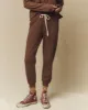 The Cropped Sweatpant. Solid -- Hickory sold by THE GREAT.