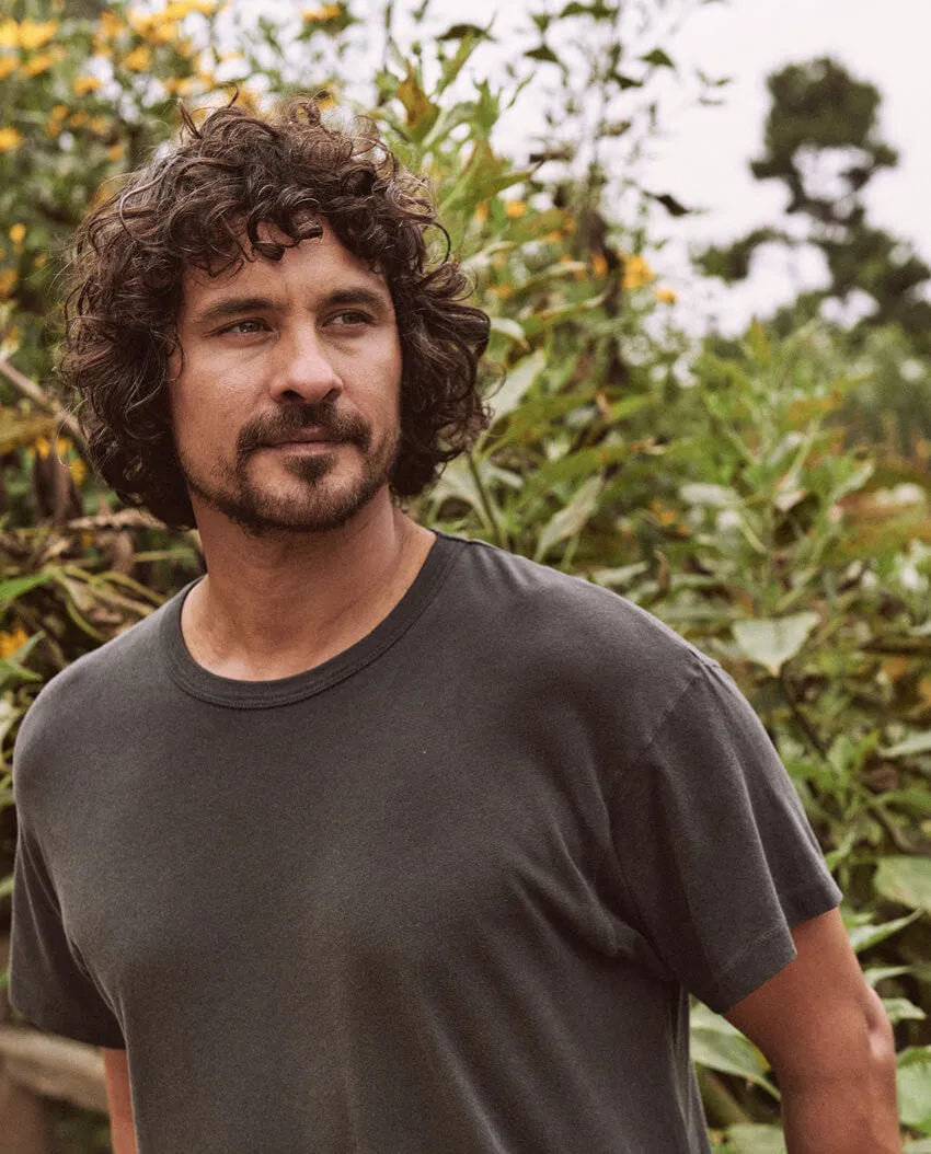 The Men's Boxy Crew. -- WASHED BLACK sold by THE GREAT. product image thumbnail 4