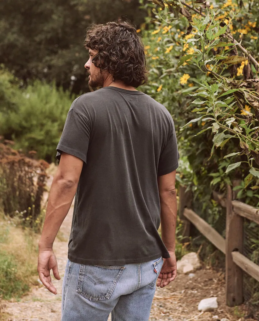 The Men's Boxy Crew. -- WASHED BLACK sold by THE GREAT. product image thumbnail 2