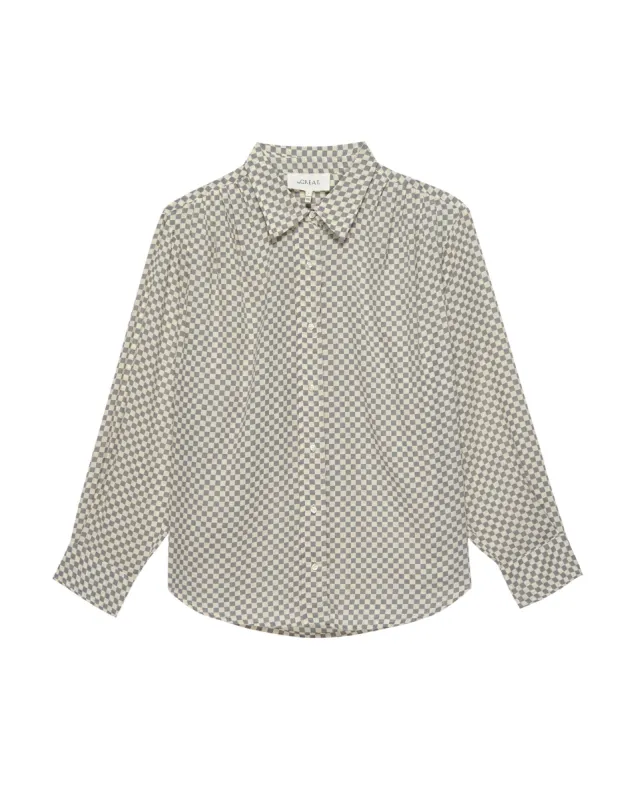 The Cove Shirt. -- Tide Pool Check sold by THE GREAT.