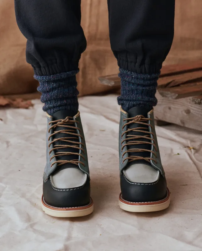 The Red Wing Heritage Boot. -- Indigo Colorblock sold by THE GREAT.