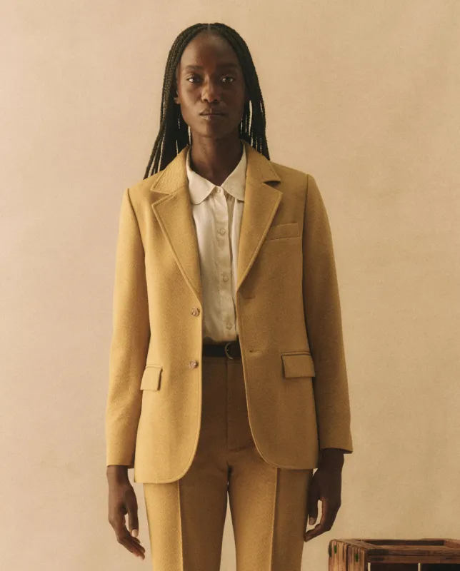 The Geo Jacquard Smoking Jacket. -- Gold Leaf sold by THE GREAT.