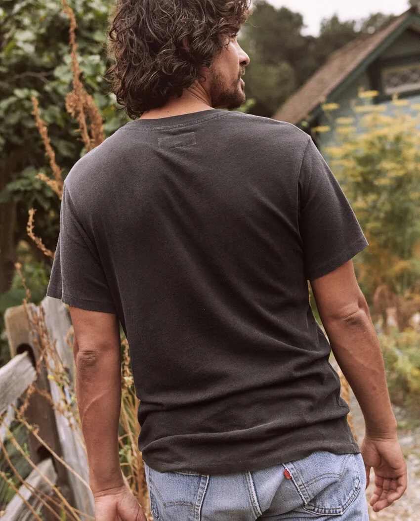 The Men's Slim Tee. -- Almost Black sold by THE GREAT. product image thumbnail 4