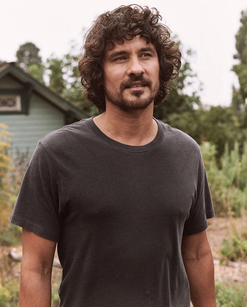 The Men's Slim Tee. -- Almost Black sold by THE GREAT. product image thumbnail 3