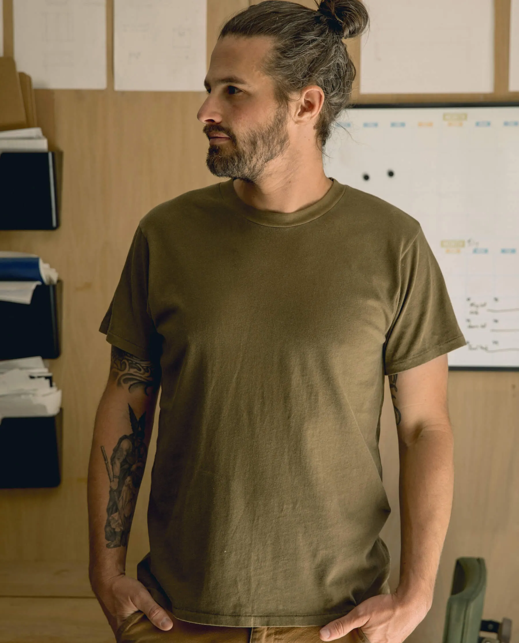 The Men's Boxy Crew. -- Dark Army sold by THE GREAT. product image thumbnail 2