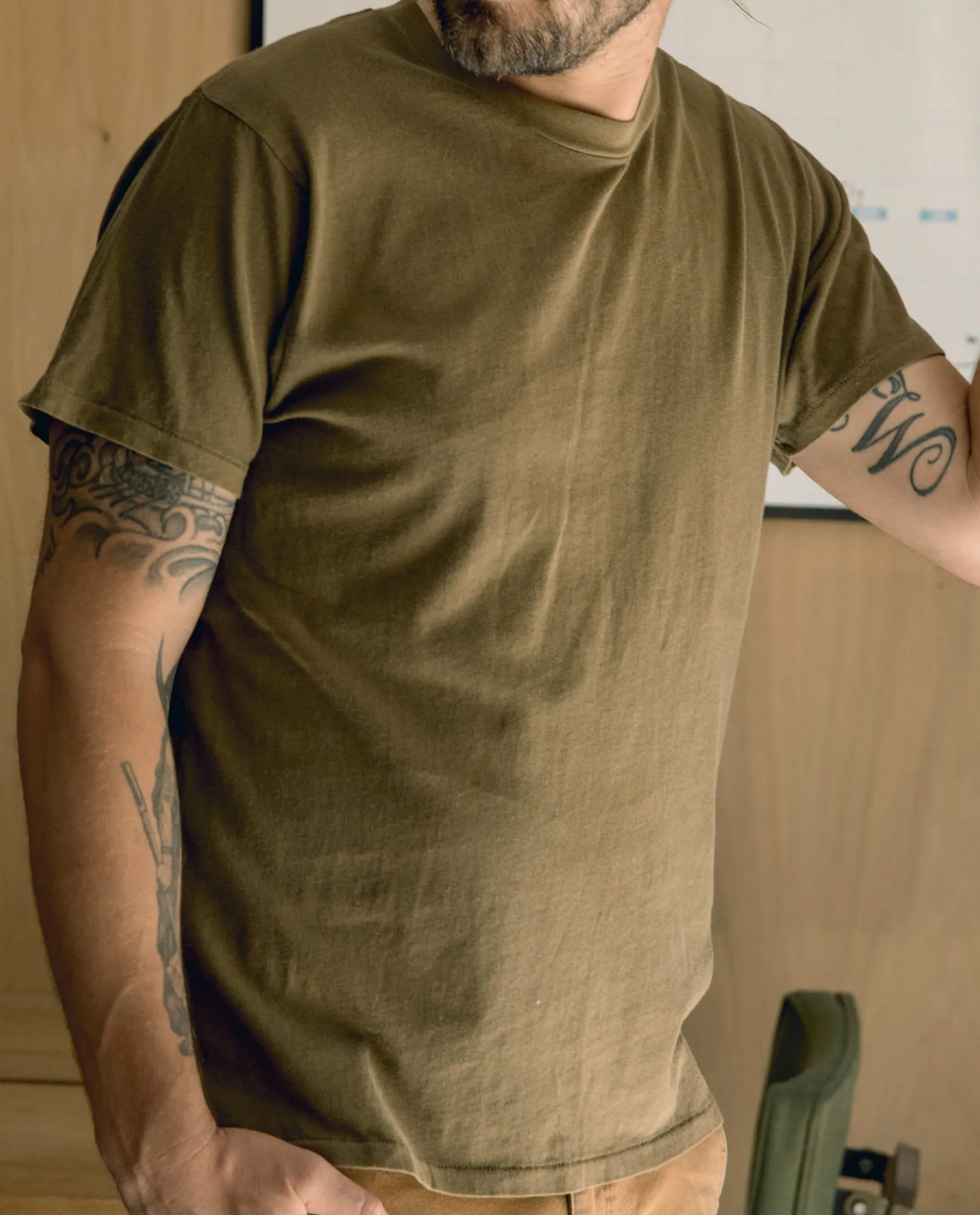 The Men's Boxy Crew. -- Dark Army sold by THE GREAT. product image thumbnail 3