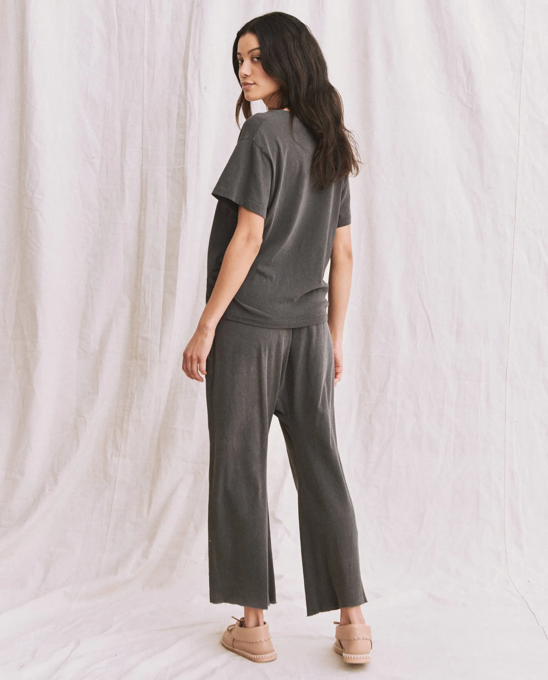 The V-Neck Tee. -- Washed Black sold by THE GREAT. product image thumbnail 2