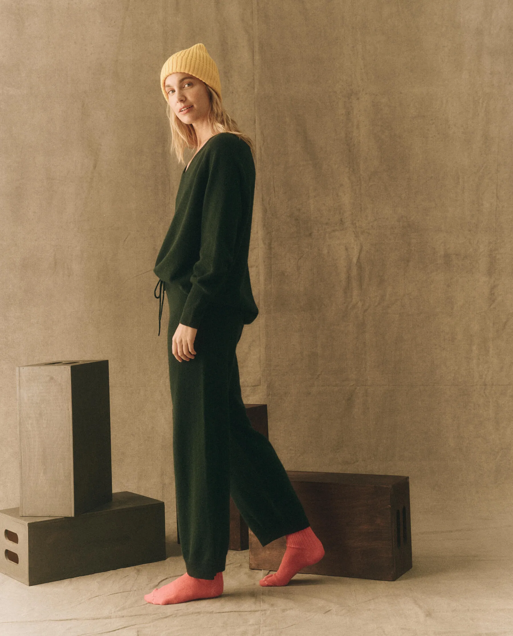 The Cashmere Lantern Pant. -- Alpine sold by THE GREAT. product image thumbnail 3