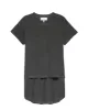 The Shirttail Tee. -- Washed Black sold by THE GREAT.