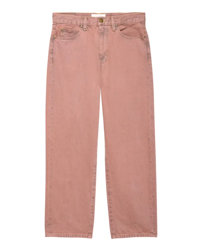 The Billy Jean. Clean Hem -- Musky Pink sold by THE GREAT.