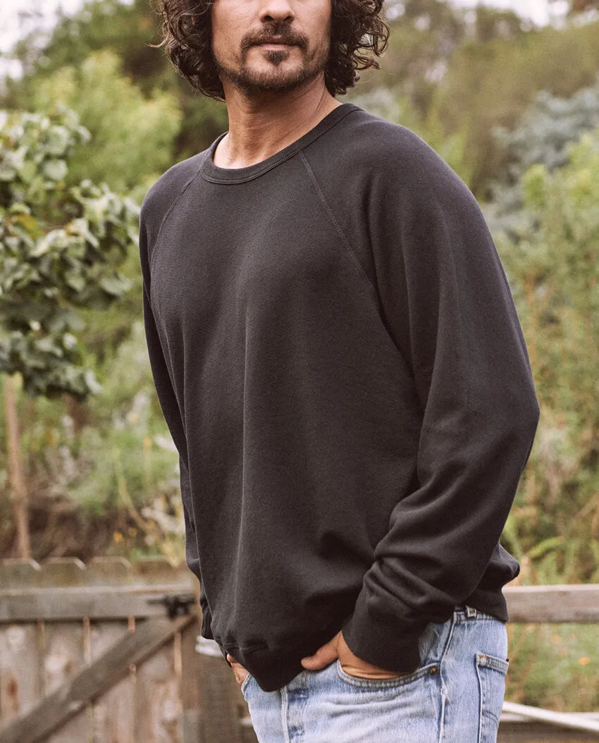 The Men's College Sweatshirt. -- ALMOST BLACK sold by THE GREAT. product image thumbnail 2