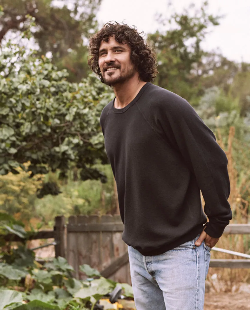 The Men's College Sweatshirt. -- ALMOST BLACK sold by THE GREAT. product image thumbnail 4