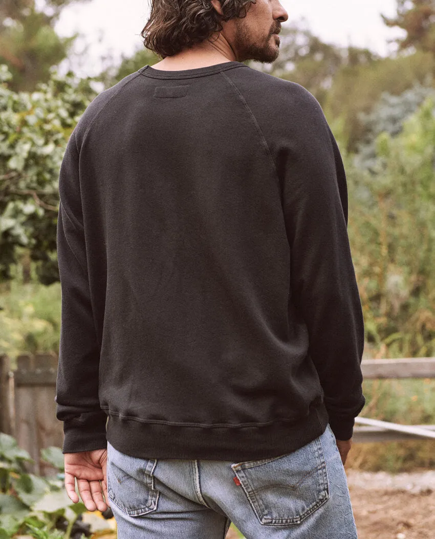 The Men's College Sweatshirt. -- ALMOST BLACK sold by THE GREAT. product image thumbnail 3