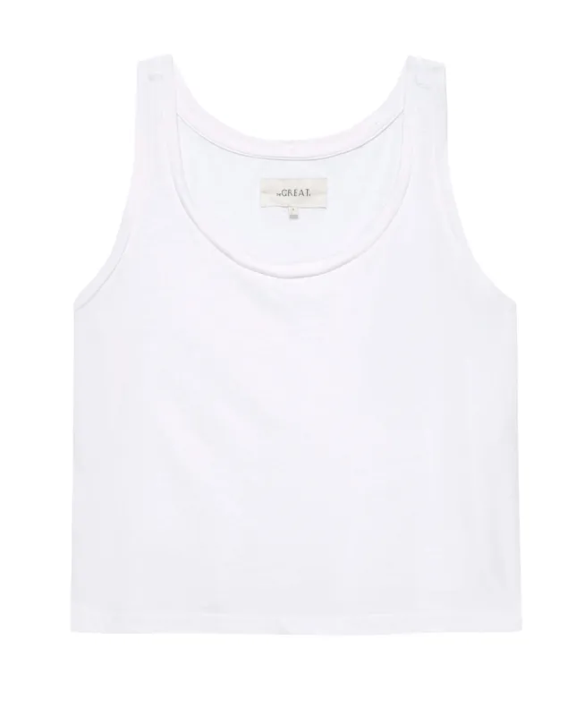 The Sport Tank. -- True White sold by THE GREAT.