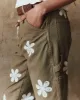 The Carpenter Pant with Daisy Stamp. -- Army sold by THE GREAT.