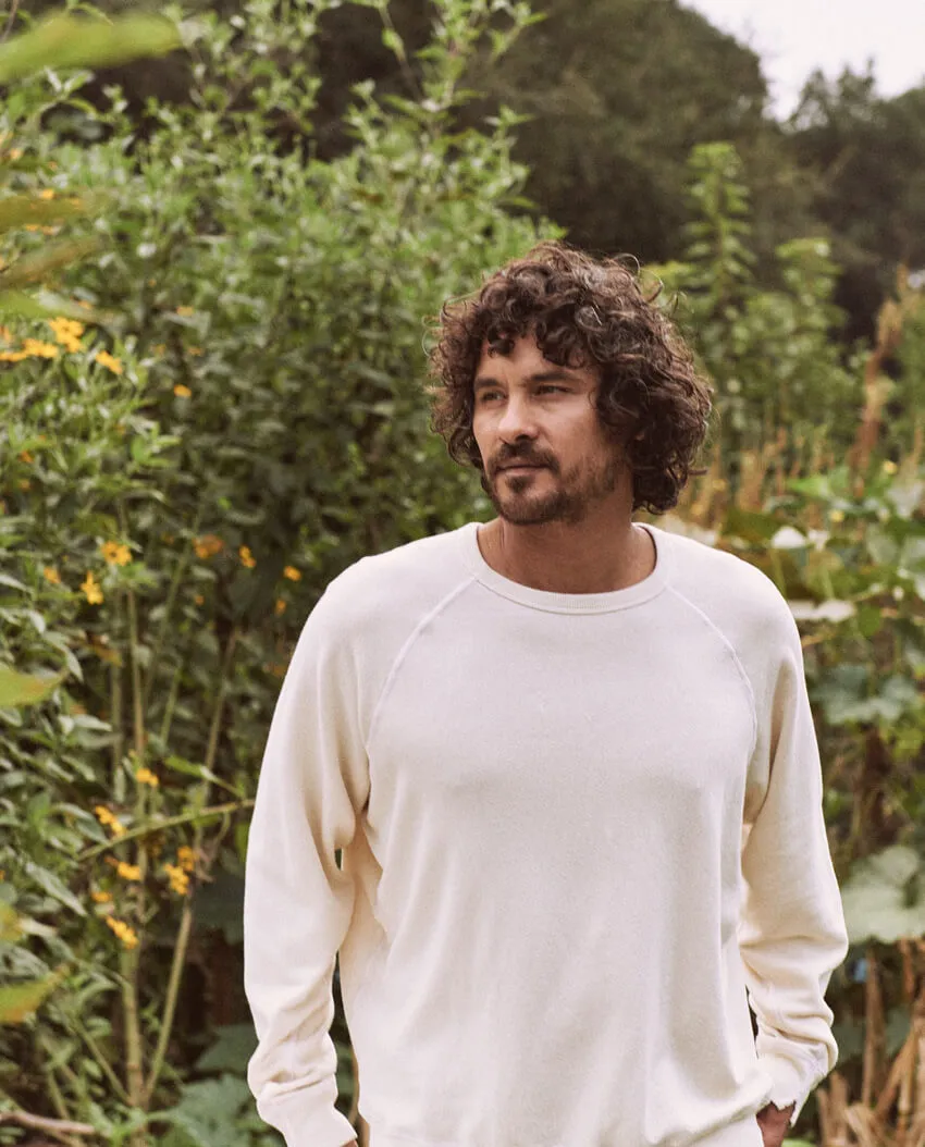 The Men's College Sweatshirt. -- WASHED WHITE sold by THE GREAT. product image thumbnail 4