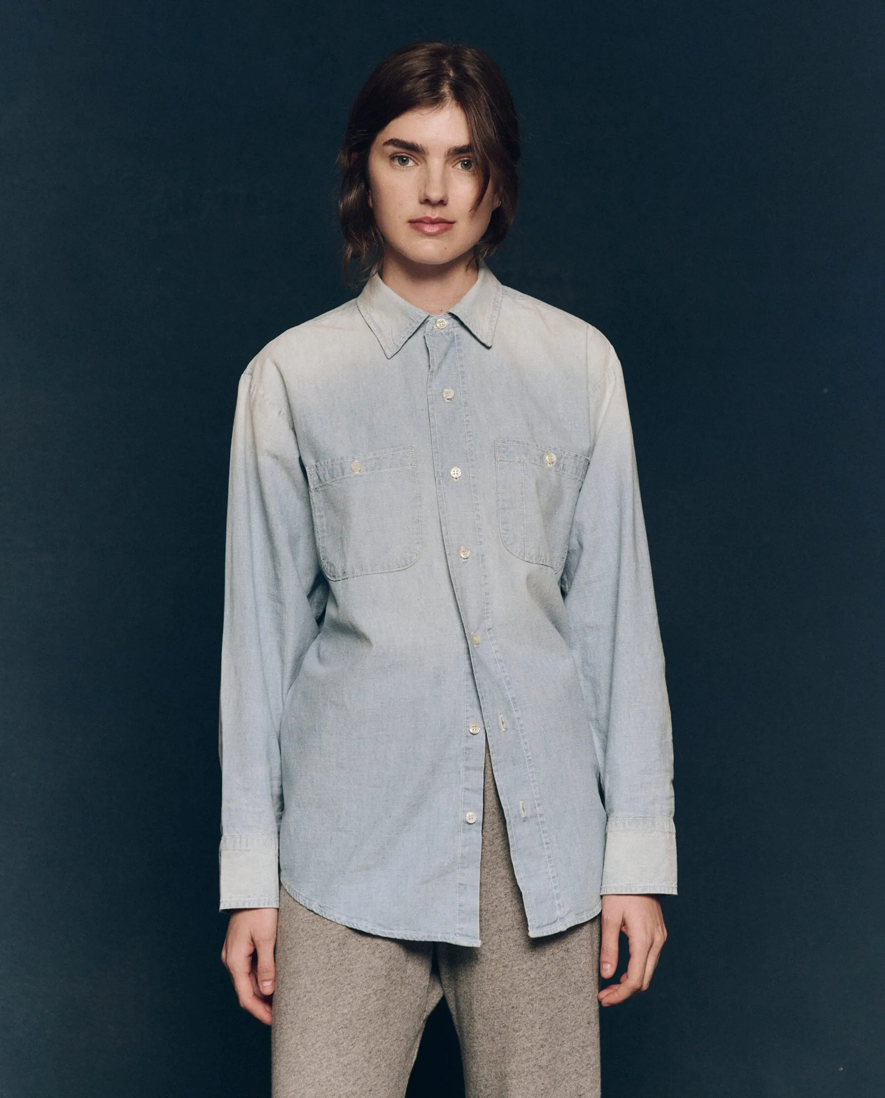 The Road Shirt. -- Riverbed Wash sold by THE GREAT. product image thumbnail 3