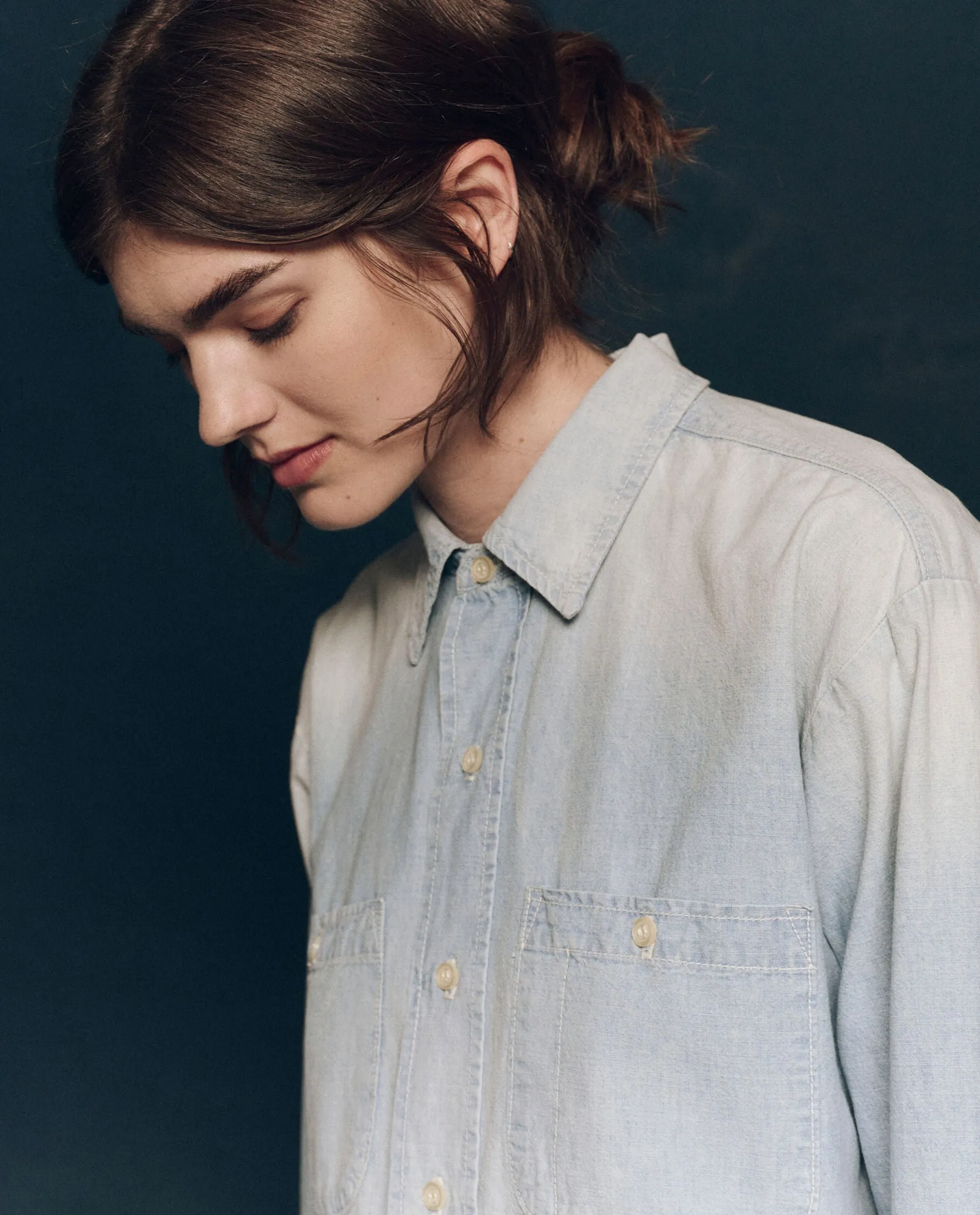 The Road Shirt. -- Riverbed Wash sold by THE GREAT. product image thumbnail 2