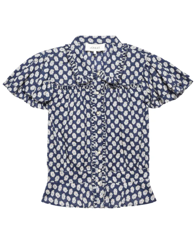 The Gardenia Top. -- Mini Evening Daisy sold by THE GREAT.