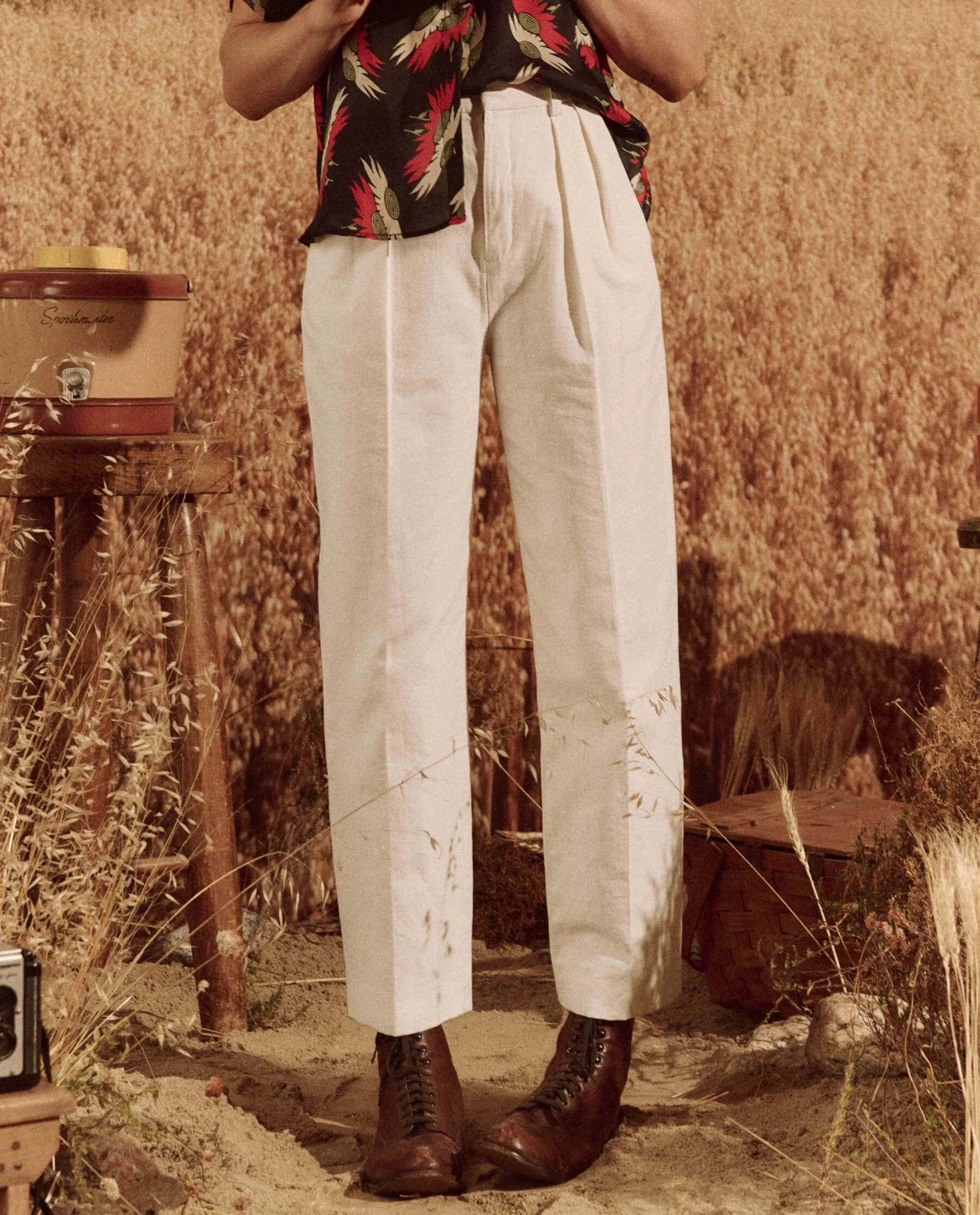 The Maker Trouser. -- White sold by THE GREAT. product image thumbnail 3