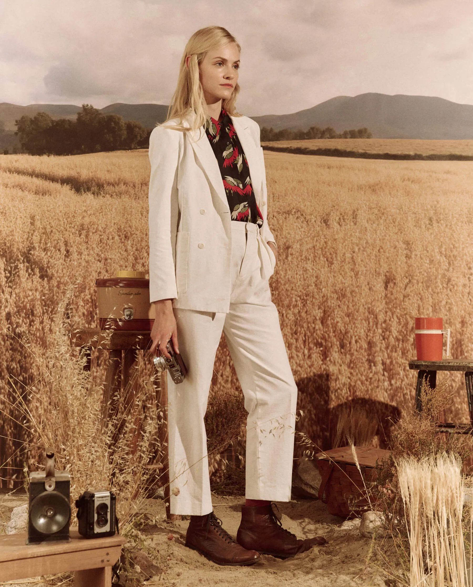 The Maker Trouser. -- White sold by THE GREAT. product image thumbnail 4