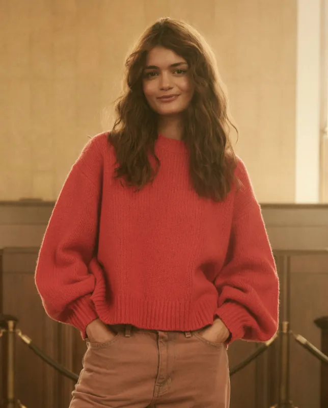 The Bubble Pullover. -- Persimmon sold by THE GREAT.