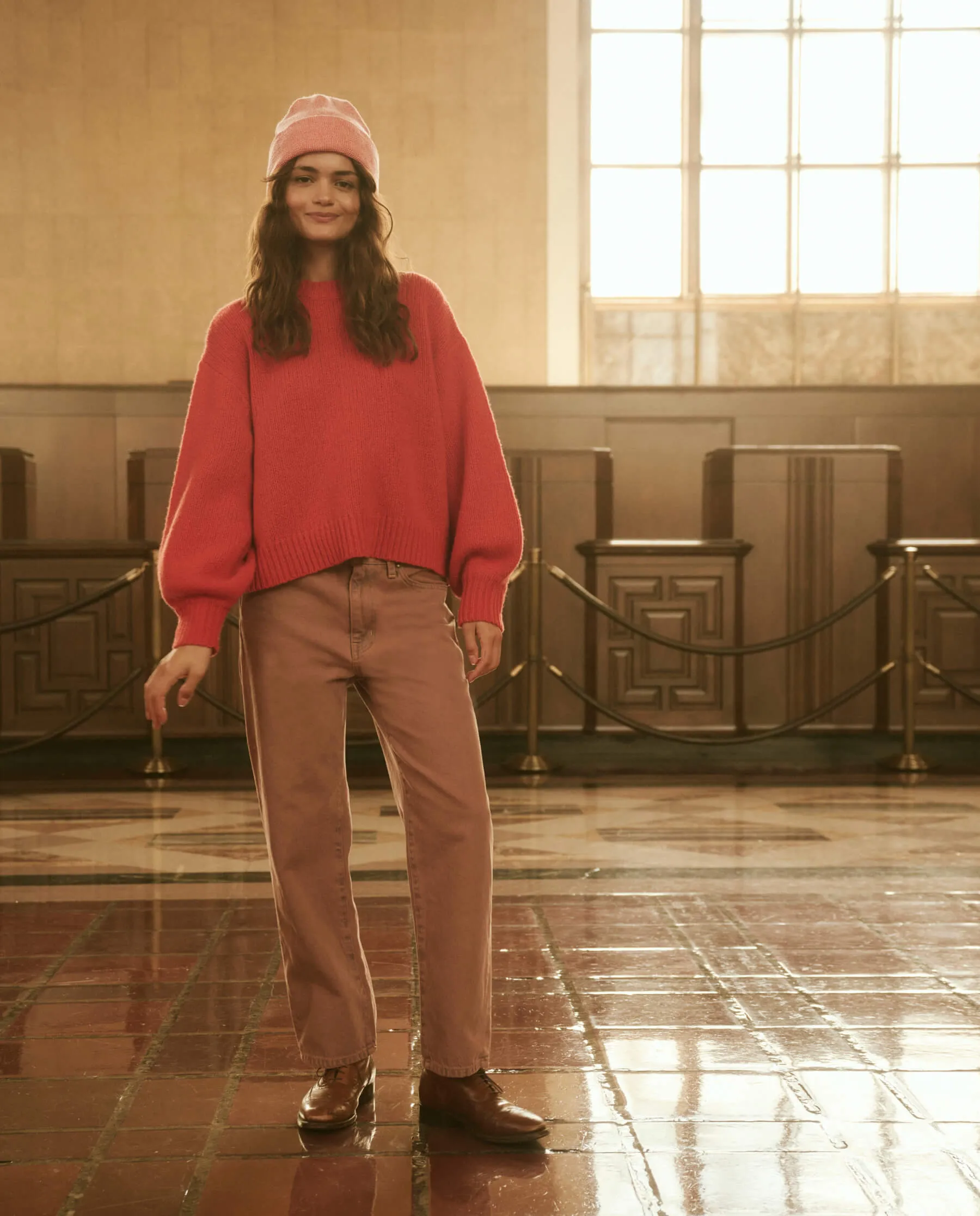 The Bubble Pullover. -- Persimmon sold by THE GREAT. product image thumbnail 2