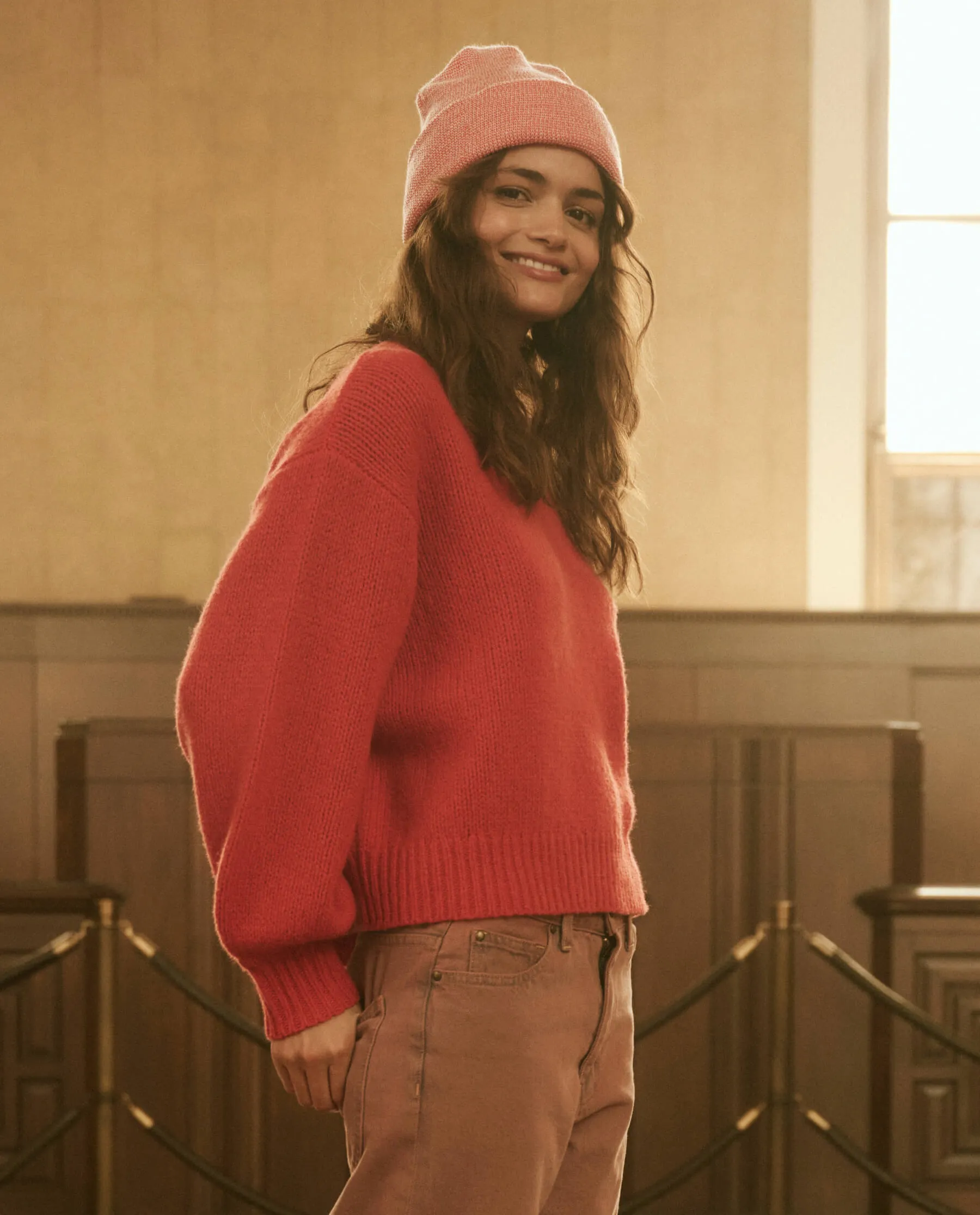 The Bubble Pullover. -- Persimmon sold by THE GREAT. product image thumbnail 3