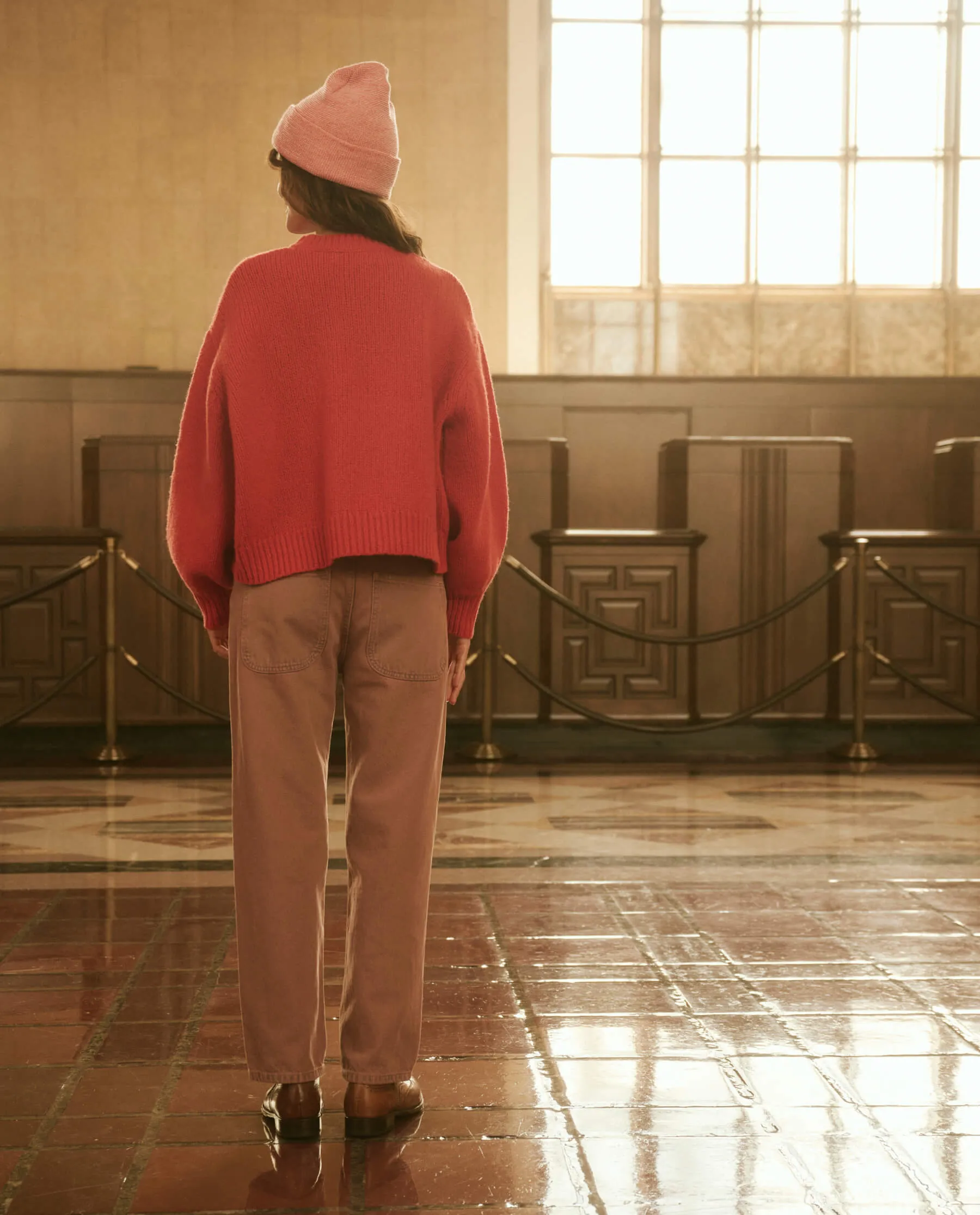 The Bubble Pullover. -- Persimmon sold by THE GREAT. product image thumbnail 4