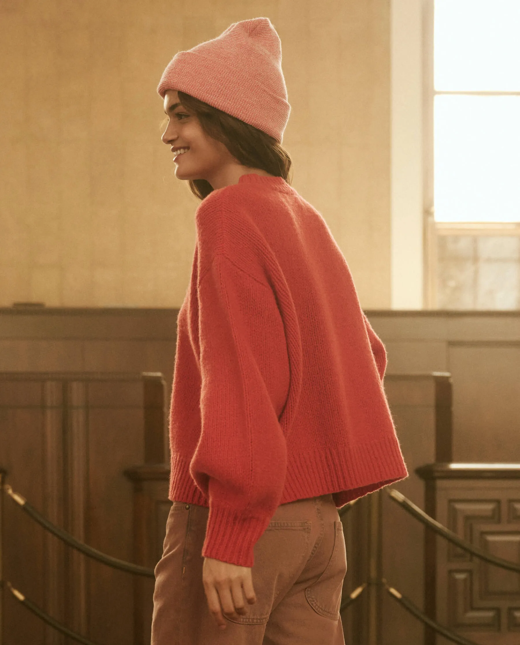 The Bubble Pullover. -- Persimmon sold by THE GREAT. product image thumbnail 5