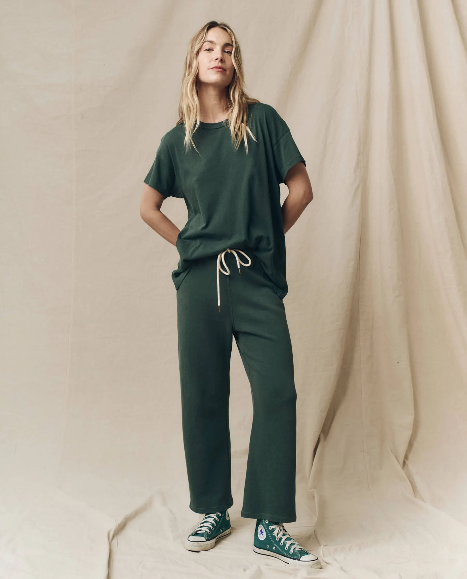 The Boxy Crew. Solid -- Deep Sea Green sold by THE GREAT. product image thumbnail 4