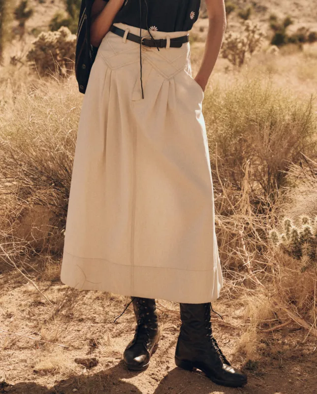 The Field Skirt. -- Natural Hemp sold by THE GREAT.